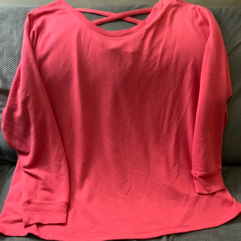 Terra & Sky tunic w/crisscross back accent